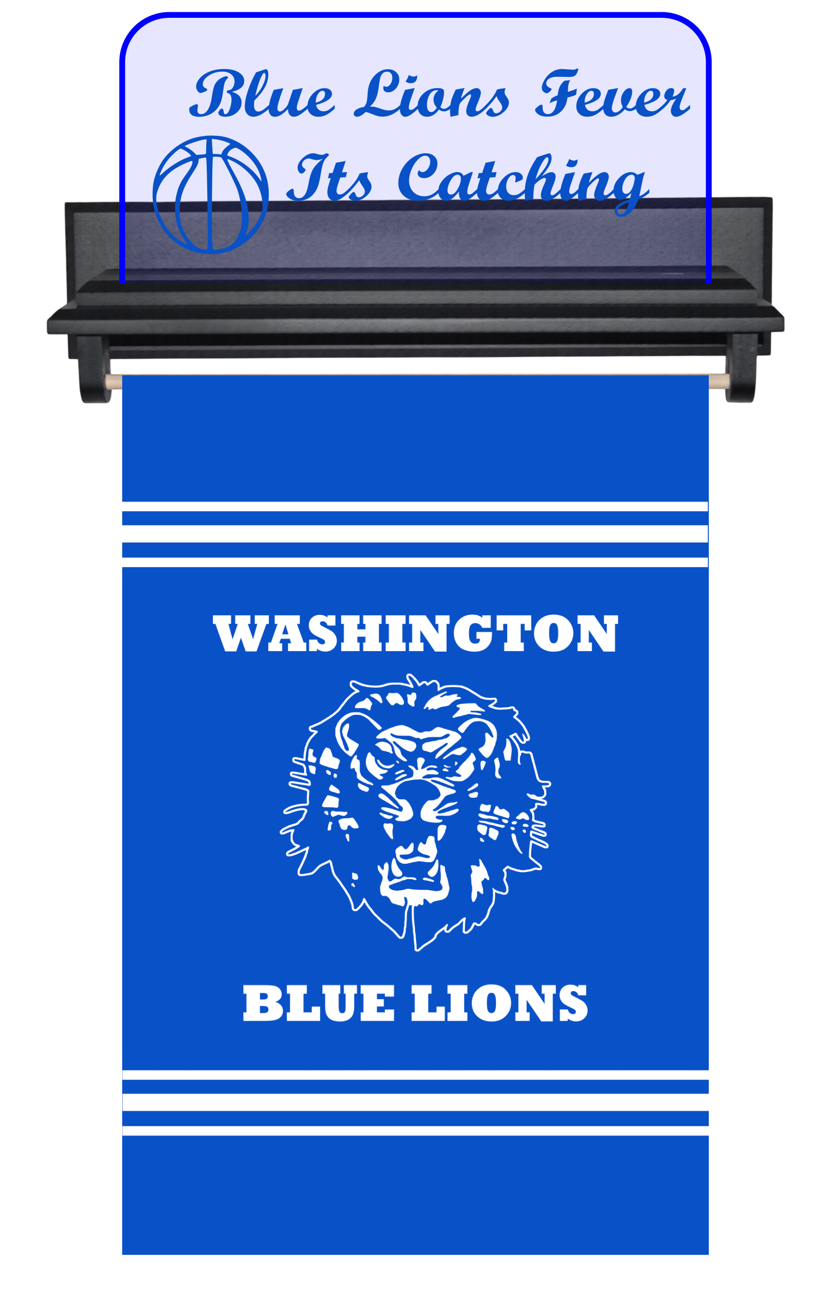 Washington Blue Lions custom LED sign design